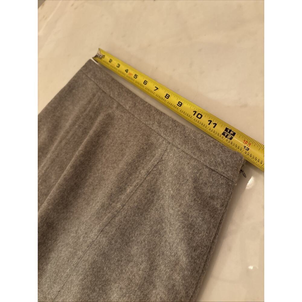 Ralph Lauren Collection Gray 100% Cashmere Trumpet Midi Skirt Flare Runway 2005 - Picture 8 of 13